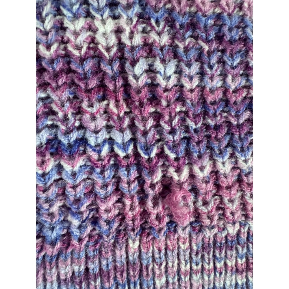 Terra & Sky Mens Purple Space Dye Knit Crewneck Sweater 0X 14W TS14100095141SDL‎ - Picture 11 of 12